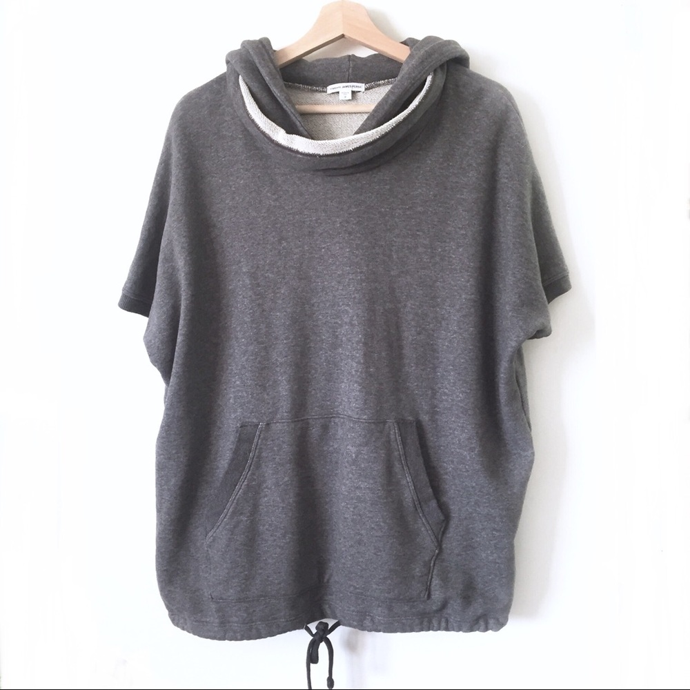 James Perse Gray Poncho Hoodie - Picture 5 of 8